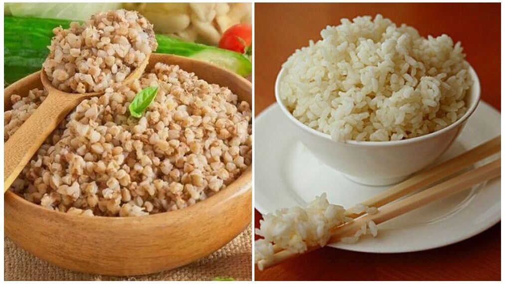 گاؤٹ کے لیے بکواہیٹ اور چاول کی خوراک