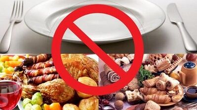 گیسٹرائٹس کے لئے ممنوع کھانے کی اشیاء